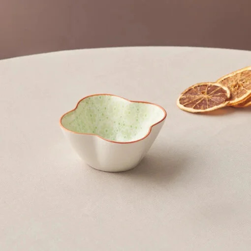 Karaca Karaca Floral Green Clover Snack Bowl 10cm | 153.03.08.2979 - Home & Kitchen - Lebanon