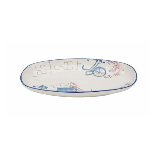 Karaca Karaca Alacati Medium Platter 16x9x28cm | 153.03.07.7918 - Home & Kitchen - Lebanon