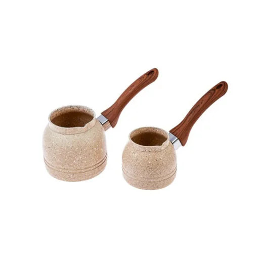 Karaca Karaca Woodstone 2Pcs Coffee Pot Set | 153.03.08.1616 - Home & Kitchen - Lebanon