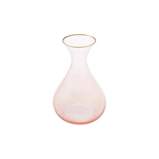 Karaca Karaca Gemma Salmon Glass Jug 2000ML, Pink | 153.03.08.1569 - Home & Kitchen - Lebanon