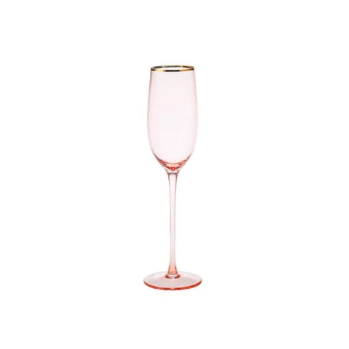 Karaca Karaca Gemma Champagne Glass Salmon 220ML | 153.03.08.1570 - Home & Kitchen - Lebanon