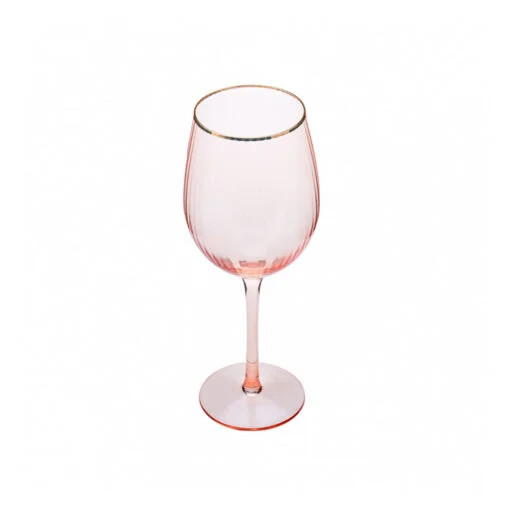 Karaca Karaca Gemma Wine Glass Salmon 510ML | 153.03.08.1571 - Home & Kitchen - Lebanon