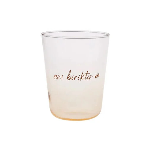 Karaca Karaca To-Do Collection Water Glass Orange 250ML | 153.03.08.1800 - Home & Kitchen - Lebanon