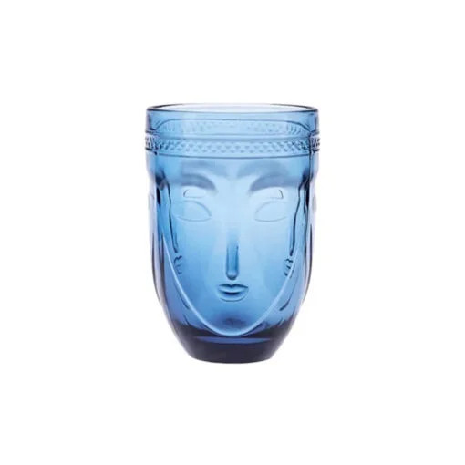 Karaca Karaca Visage Soft Drink Glass Blue 340ML | 153.03.08.2415 - Home & Kitchen - Lebanon