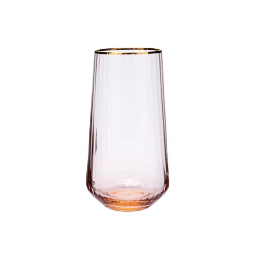 Karaca Karaca Misty Line Glass Beverage Glass Orange | 153.03.07.8645 - Home & Kitchen - Lebanon