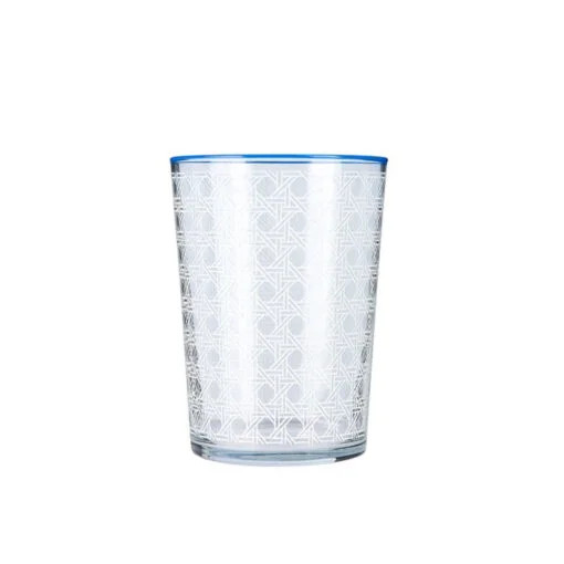 Karaca Karaca Blanco Blue Water Glass 510ML | 153.03.08.0473 - Home & Kitchen - Lebanon