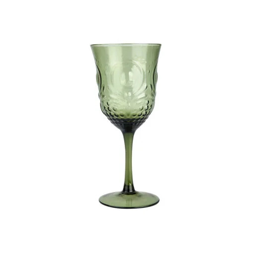 Karaca Karaca Camila Wine Green Glass, 16.5cm |153.03.08.0229 - Home & Kitchen - Lebanon
