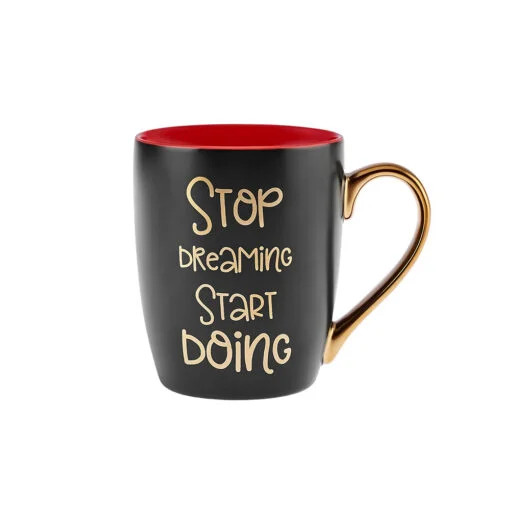 Karaca Karaca Mood Red Mug 420ML | 153.09.01.0210 - Home & Kitchen - Lebanon
