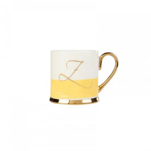 Karaca Karaca Porcelain 330ML Mug With Letter Z | 153.03.06.1630 - Home & Kitchen - Lebanon