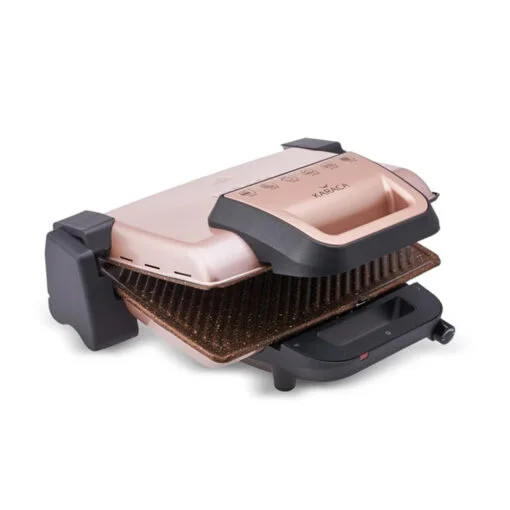 Karaca Karaca Rose Gold Granite Grill And Toaster – 1800W, 6 Slice Capacity | 153.06.11.0287 - Home & Kitchen - Lebanon