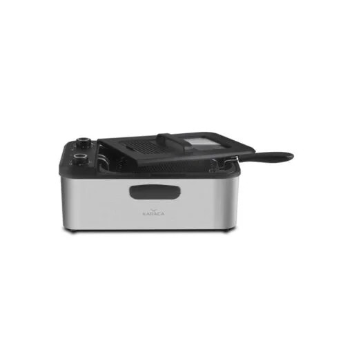 Karaca Karaca Inox Oil Filter Timer Fryer XL, 3.2L – 2400W | 153.03.06.1502 - Home & Kitchen - Lebanon