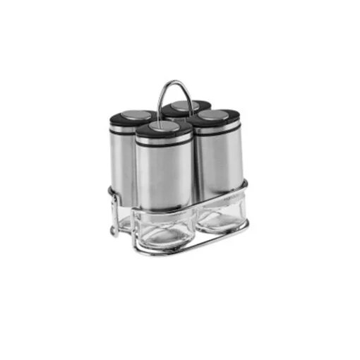 Karaca Karaca Walter Inox 4Pcs Square Spice Set | 153.03.08.5007 - Home & Kitchen - Lebanon