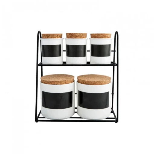 Karaca Karaca Black Tape Stand Spice Set | 153.03.06.1892 - Other - Lebanon