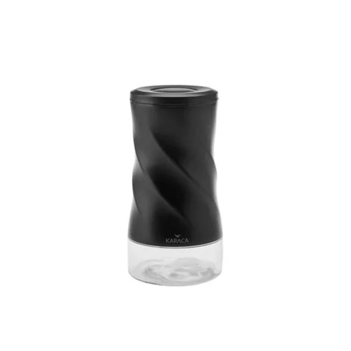 Karaca Karaca Tottori Black Vacuum Glass Storage Container M | 153.03.06.4734 - Home & Kitchen - Lebanon