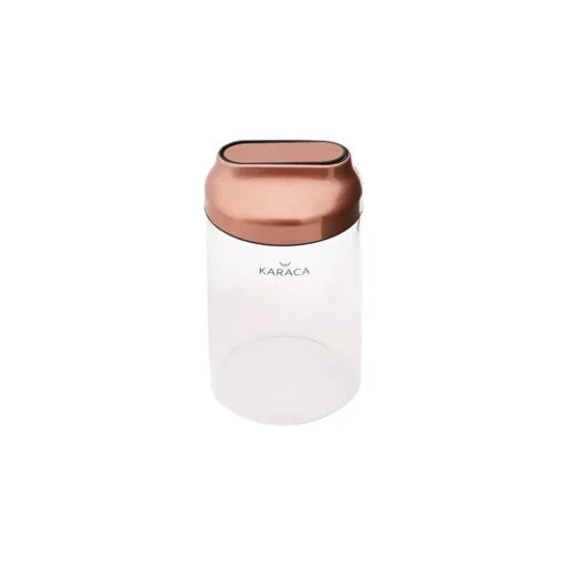 Karaca Karaca Dimple Cooper Vacuum Glass Storage Container S | 153.03.06.6690 - Home & Kitchen - Lebanon