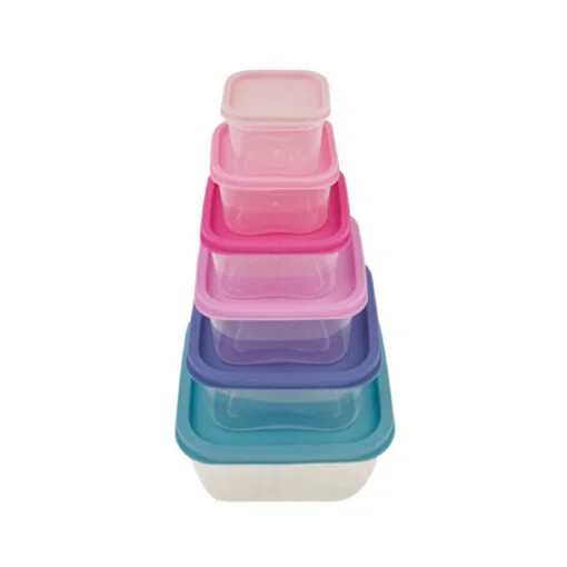Karaca Karaca Dora Purple 6Pcs Storage Box | 153.03.06.7274 - Home & Kitchen - Lebanon