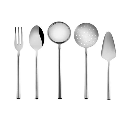 Karaca Karaca Tromso 5Pcs Service Set 1Pc Serving Ladle + 1Pc Serving Colander + 1Pc Serving Spoon + 1Pc Serving Fork + 1Pc Service Shovel | 153.03.08.2505 - Home & Kitchen - Lebanon