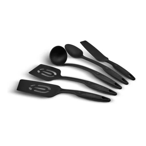 Karaca Karaca Maestro 5Pcs Service And Preparation Set Short Spatula Ladle 30cm – Serving Spoon 35cm – Long Spatula 35cm – Edge Straightener 35cm | 153.01.01.3692 - Home & Kitchen - Lebanon