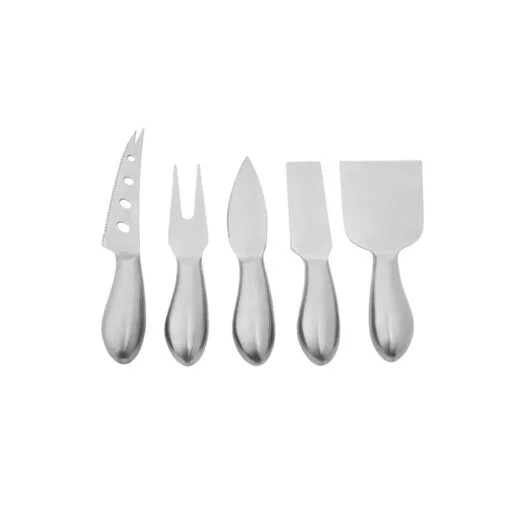 Karaca Karaca Fontina 5Pcs Cheese Knife Set 12.5cm Spatula – 12.8cm Meat Fork – 12cm Knife 12.8cm Carving Knife + 12.5cm knife | 153.03.08.2163 - Home & Kitchen - Lebanon