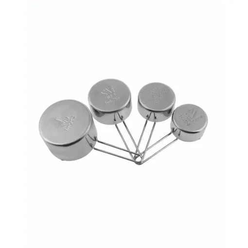 Karaca Karaca Crick Crack Stainless Steel Nesting Measuring Cups, Silver, | 153.03.06.7175 - Home & Kitchen - Lebanon