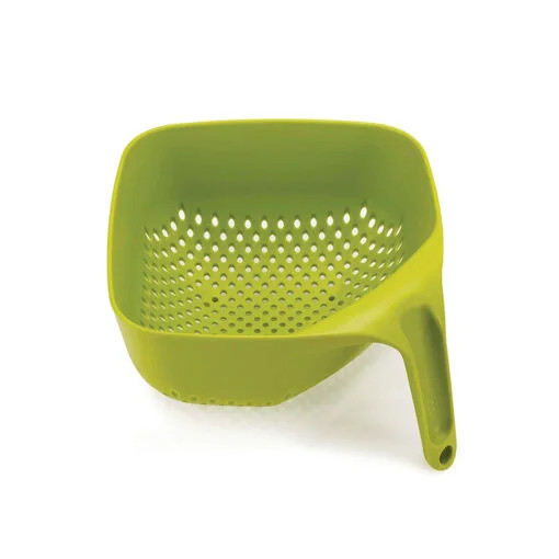Karaca Karaca Joseph Square Ergonomic Colander – Green – Strainer | 153.03.07.6229 - Home & Kitchen - Lebanon