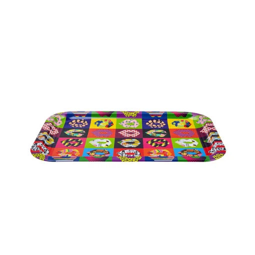 Karaca Karaca Lips Metal Rectangular Tray 25x35cm | 153.03.06.7079 - Home & Kitchen - Lebanon
