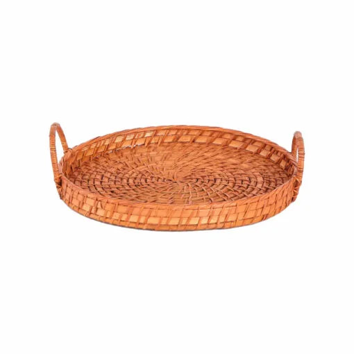 Karaca Karaca Home Tray Rattan, 30cm, Multi | 300.21.02.0281 - Home & Kitchen - Lebanon