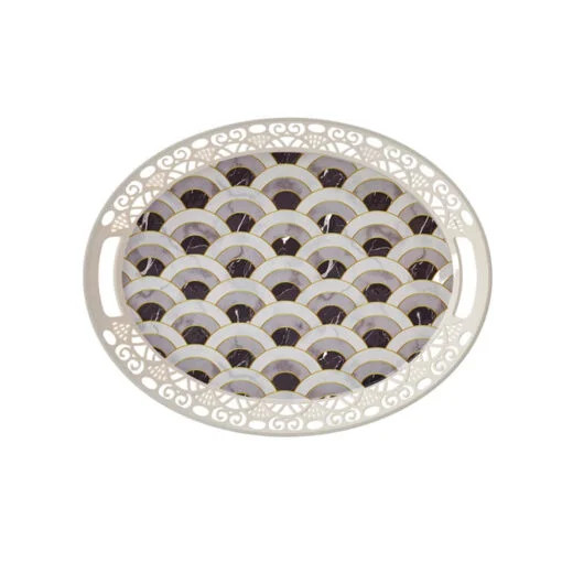 Karaca Karaca Della 45cm Oval Tray | 153.03.06.9201 - Home & Kitchen - Lebanon
