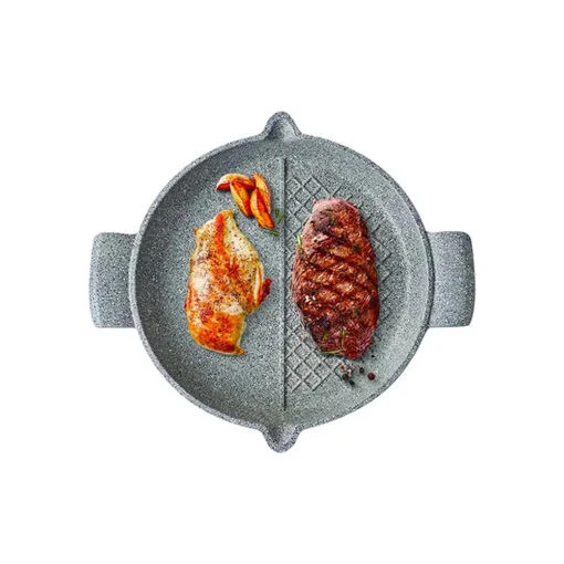 Karaca Karaca Love of Kitchen – 30cm Granite Double Sided Grill | 153.03.08.1369 - Home & Kitchen - Lebanon