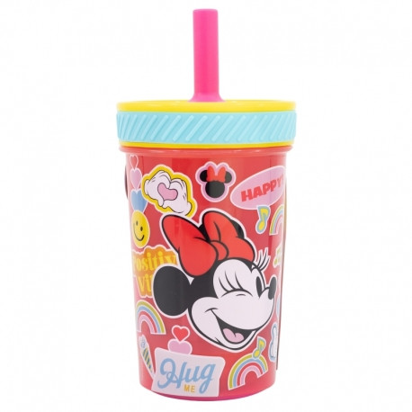 Disney Disney Stor Drop Safe Silicone Straw PP Tumbler 370ml Minnie Mouse Flower Power | 74487 - Computers & Tech - Lebanon