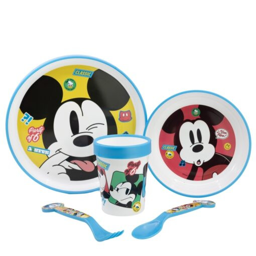 Disney Disney Stor Non Slip 5 Pcs Bicolor Premium Set In Standard Box Mickey Mouse Fun-Tastic | 74385 - Home & Kitchen - Lebanon