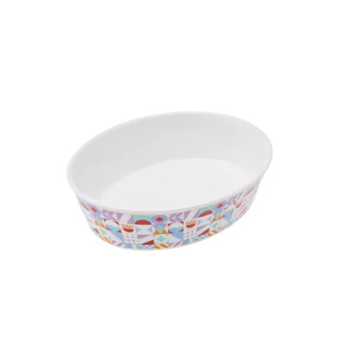 Karaca Karaca Lyra Colorful Oval Oven Dish 22cm | 153.03.06.5499 - Home & Kitchen - Lebanon