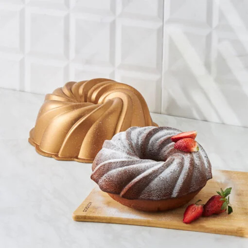 Karaca Karaca Cake Pro Pare Casting Cake Mold Gold 24cm | 153.09.01.2227 - Home & Kitchen - Lebanon