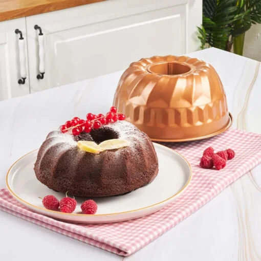 Karaca Karaca Copper Cake Mold 22cm | 153.03.07.9931 - Home & Kitchen - Lebanon