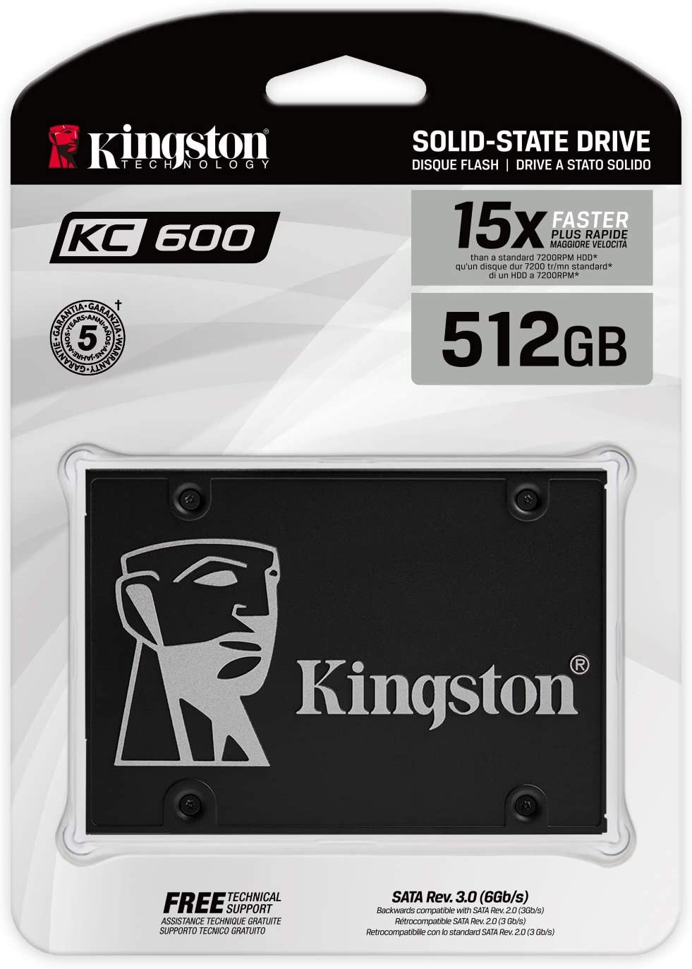 Kingston KINGSTON KC600 512GB SATA 3 2.5" SSD | SKC600/512G - Computers & Tech - Lebanon