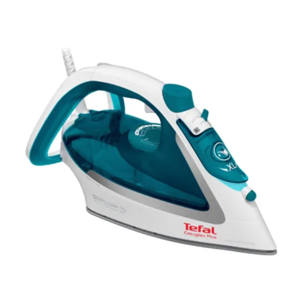 Tefal Tefal Easygliss Plus Steam Iron – 2400W, 45g, 190g, Anti-drip | FV5718 - Home & Kitchen - Lebanon