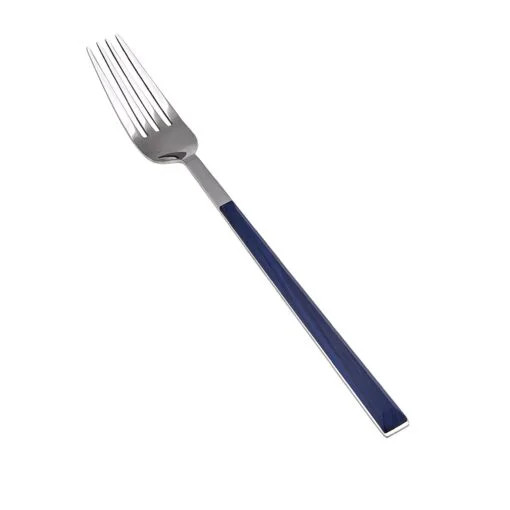 Karaca Karaca Salzburg Single Dinner Fork Indigo – 21cm | 153.03.07.5050 - Home & Kitchen - Lebanon