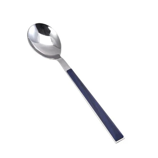 Karaca Karaca Salzburg Single Dessert Spoon Indigo – 15cm | 153.03.07.5054 - Home & Kitchen - Lebanon
