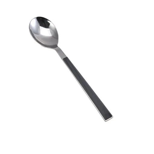 Karaca Karaca Salzburg Dessert Spoon, Black | 153.03.07.5060 - Home & Kitchen - Lebanon