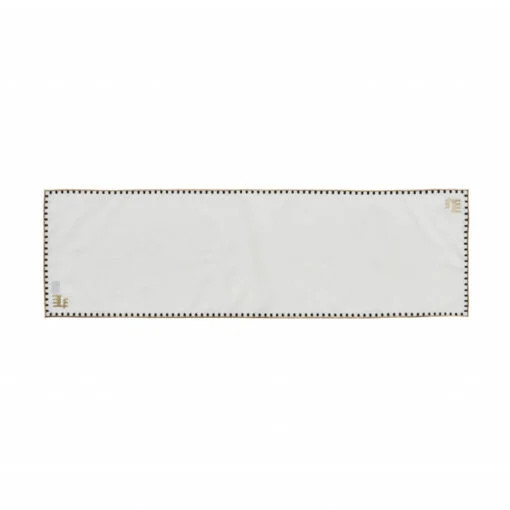 Karaca Karaca Home Core 50th Year Runner White-Gold 35x115cm | 300.22.02.0986 - Home & Kitchen - Lebanon