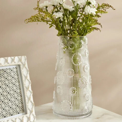 Karaca Karaca Home Neal Clear Glass Vase | 200.22.11.0011 - Home & Kitchen - Lebanon
