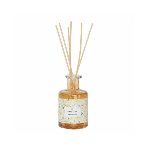 Karaca Karaca Home Sweet Lily Fiber Stick Air Freshener Glass Jar 200ML | 300.22.02.0417 - Home & Kitchen - Lebanon