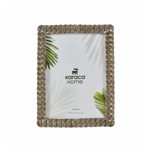 Karaca Karaca Home Tiana Chain Photo Frame Silver | 300.22.02.0030 - Home & Kitchen - Lebanon