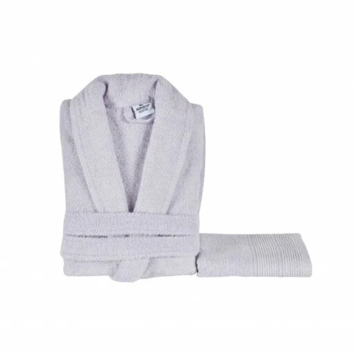 Karaca Karaca Home Lottie 100% Cotton Bathrobe Set L/XL Anthracite 1Pc Towels: 50x90cm | 200.22.04.0037 - Home & Kitchen - Lebanon