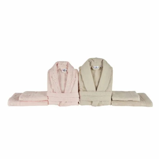 Karaca Karaca Home Shine Family Bathroom Set Powder Beige | 200.22.01.0163 - Home & Kitchen - Lebanon