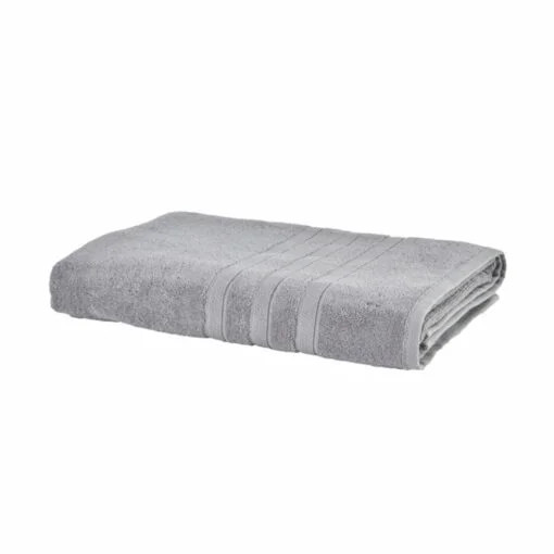 Karaca Karaca Home Comfort Touch Plain 100% Cotton Towels Grey 85x150cm | 200.22.11.0105 - Home & Kitchen - Lebanon