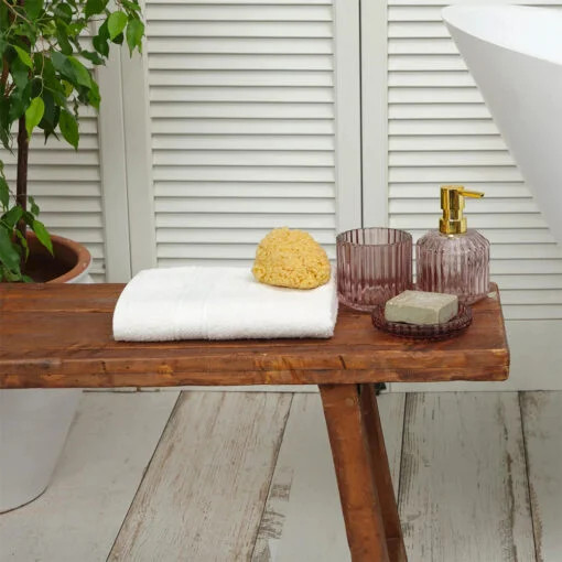 Karaca Karaca Home Daily Soft 100% Cotton Face Towels 50x90cm Off-White | 200.20.01.0282 - Home & Kitchen - Lebanon