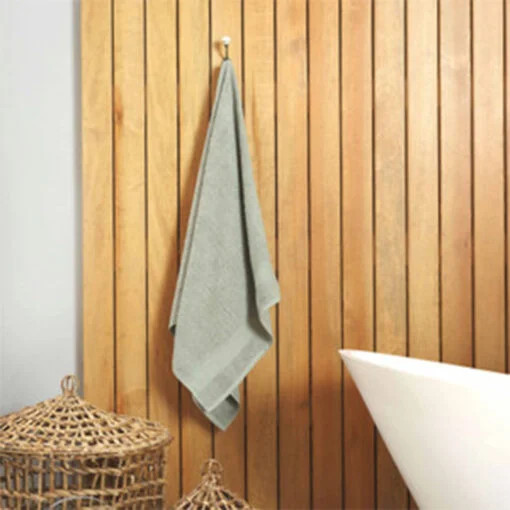 Karaca Karaca Home Dielle Recycle 100% Cotton Bath Towels 50x90cm Green | 200.20.01.0672 - Home & Kitchen - Lebanon