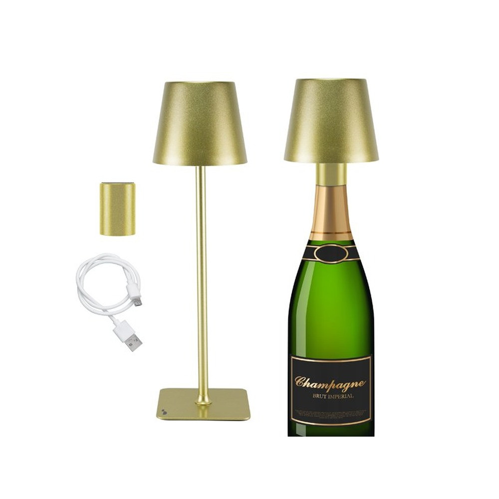 Beper 2-in-1 Wireless Table Lamp - Desk Touch Lamp - Gold | P201UTP116