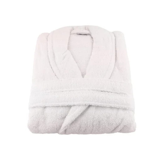 Karaca Karaca Home Back To Basic White 100% Cotton Bathrobe L/XL – 58x112x55cm |200.18.01.0239 - Home & Kitchen - Lebanon